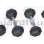 Hex Head Rubber Coated Dumbbell With Metal Handle