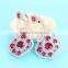 Ruby Stone Bridal Silver Jewelry Display Set E006