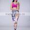 Custom Printed Gym Activewear Dreamy Pattern Sublimated Workout Pants For Women