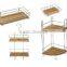 Olive bamboo storage bathroom shampoo rack