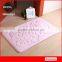 fashion flowers shaped Plain color memory foam door mat bathroom carpet