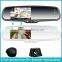 GPS and navigation rear view mirror 4.3 inch high digital LCD monitor audio output