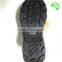 men gender and PU outsole material black safety shoes