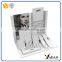 Convenient black acrylic jewelry display risers for fashionable store