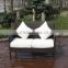 Concise Style Rattan Sofa Chair Set ,1PC two Seater Sofa and 2PCS Single Sofa With Table