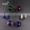 1 1/2 inch forest green antique brass glass knobs for kitchen