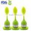 silicone TeaLeaf Tea Infuser - Food Grade Silicone - Stainless Steel Strainer - Best for Medium to Large Loose Leaf or Gift