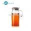 China supplier glass water pot juice pot with plastic lid borosilicate glass
