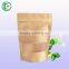 Moistureproof zipper food paper bag with clear window