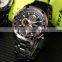 CURREN Rose Gold Black Men's Stainless Steel Analog Sport Quartz Wrist Watch