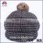 custom Wool winter hats with pom poms
