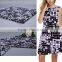 75D White and Black Classic Printing Polyester Lycra Fabric for dress