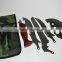 Small tactical survival knife camping fixed blade knife rescue tool hand neck knife with Nylon bag