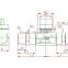 plastic tube fitting, nipple ,compact one -touch tube fitting , push in tube fitting