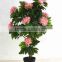 SJ3000102 Indoor bonsai peony flower plant plastic tree