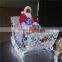 Xmas reindeer with sled outdoor indoor wholesale led christmas santa in sleigh