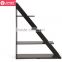 2016 new design triangle shape book display 4 tiers book rack for living room easy assembly wood bookshelf