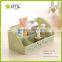 emc Desktop Household Makeup Storage Plastic Box with dividers