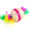 2017 wholesale cat toys bulk cat toys cat toy ball with feather