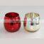 Color printed glass candlestick holder