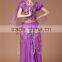 Chiffon paillettes and bells belly dancing set bollywood belly dance outfits