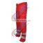 Red Cotton Fire Resistant Pants With Pockets in Man Legs