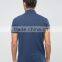 High Quality Custom Short Sleeve Button Placket Navy Men's 100% Polyester 200gsm Casual Slim Fit Plain Solid Polo Tshirt