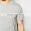 2016 High Quality Custom Printed OEM Short Sleeve Crew Neck Grey men's 100% Cotton 180gsm Anti Shrink Casual Blank T-Shirt