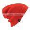 popular New arrival custom wool slouch beanie hat