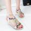 2017 new summer hot sale breathable rhinestone sandals for women's shoes HFRX1410