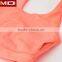 Second skin - compression and breathable solid pink design wholesale sports bra