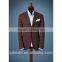 Tailor made to measure Navy Check pure wool Men's wedding suit