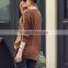 New fashion casual womenT-shirt and long sleeved v-neck blank tee
