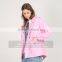 Myfur Pink Shell Fashion Lady Parka Jacket with Real Fur Lining Fox Body Fur Hood