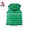 bright green real down with hood women vest
