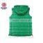 Bright Green Real Down With Hood Women Vest