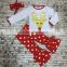 Christmas theme toddler girl clothing baby girls clothes Xmas suit Girl kids reindeer print top red pant girls with headband