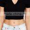 Latest off Shoulder Women Crop Top Wholesale Black Plain Crop Tops