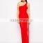 Vivo Mesh One Shoulder Maxi Dress