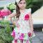 4th of July new design girl boutique clothing set mutil ruffle star appliqued dress