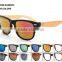 Custom High Quality Bamboo Sunglasses PC Frame AC Smoke Lenses Sunglasses DLR6013