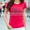 Latest pattern women printed t shirts wholesale make your own design