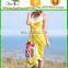 Transparent summer beachwear floral bikini pareo sexy cover up beach dress