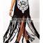 CHEFON Tassels Hand & Floral Print sexy casual dresses