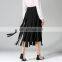 2016 Ladies designer women umbrella pleated skirt suits
