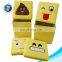 Newest plush emoji products 2 in 1 plush toy storage box chair wholesale cartoon custom plush toy home kids foldable storage box