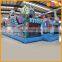 Robot factory inflatable fun city, jumping inflatable bouncer with slide