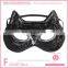Black Sequin Cat Mask for Carnival Party