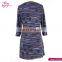 Round Neck Latest Fashion Floral Elegant Dresses For Women