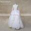 long sleeve high neck lace new ruffle wedding dress